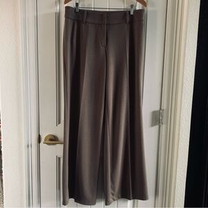 J. Jill Wide Leg Stretch Brown and Tan Knit Trousers | Size 12
